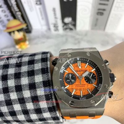 Perfect Replica Audemars Piguet Royal Oak Offshore Diver Chronograph Watch Orange version